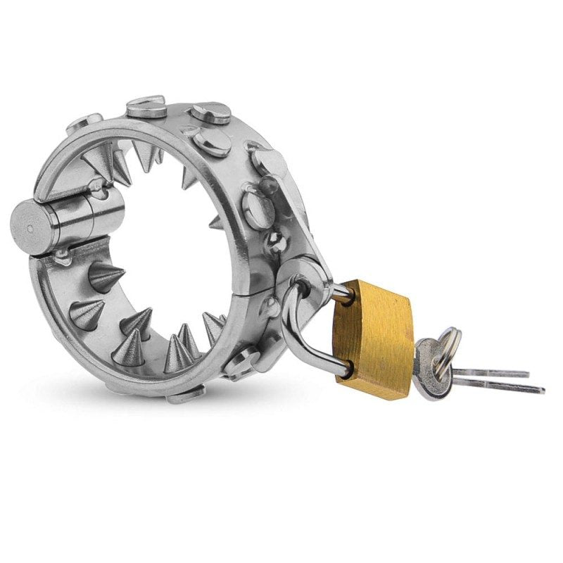 Dilatador de bolas con pinchos de acero inoxidable | Colgante de TCC con peso para el escroto para hombres