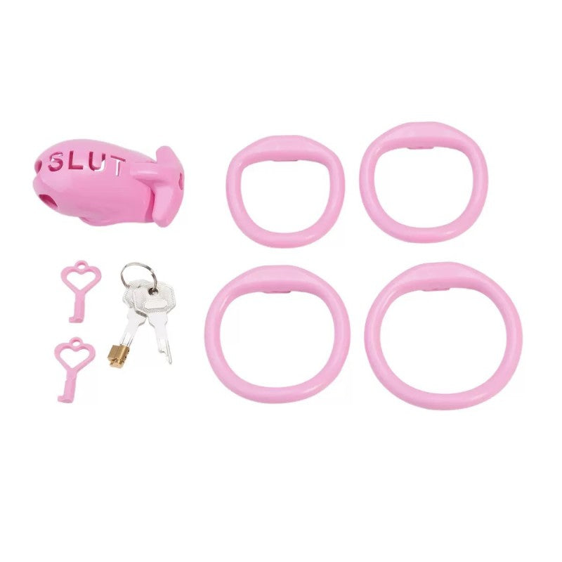 SLUT Compact Male Chastity Cage