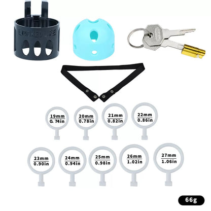 Ringless Male Chastity Cage – Coronal Sulcus Lock Design | Clasp-Free Chastity Cage