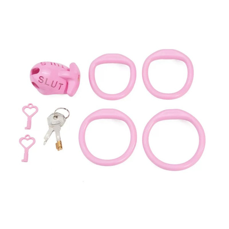 SLUT Compact Male Chastity Cage