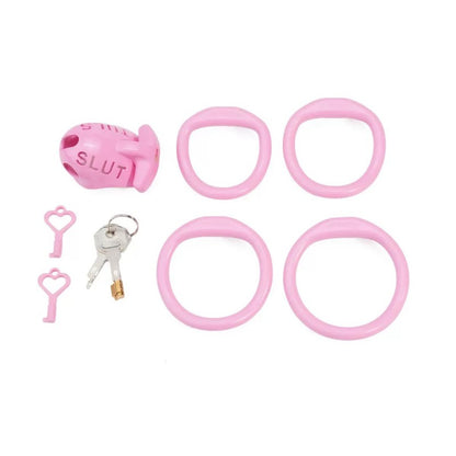SLUT Compact Male Chastity Cage