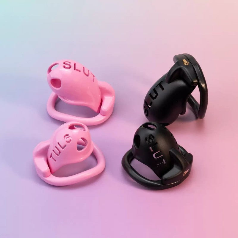 SLUT Compact Male Chastity Cage