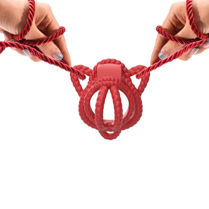 Rope Design Chastity Cage – Artistic Rope-Look Male Lock