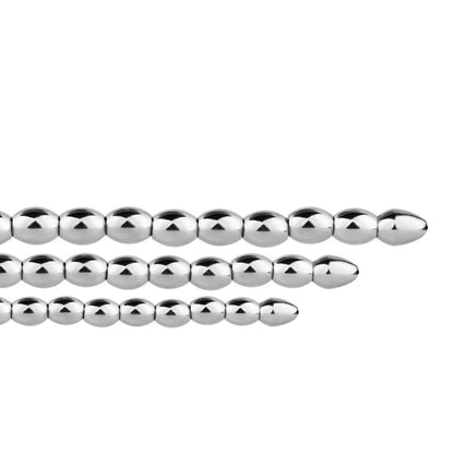 Metal Soft Urethral Sounds Penis Plug with Chain