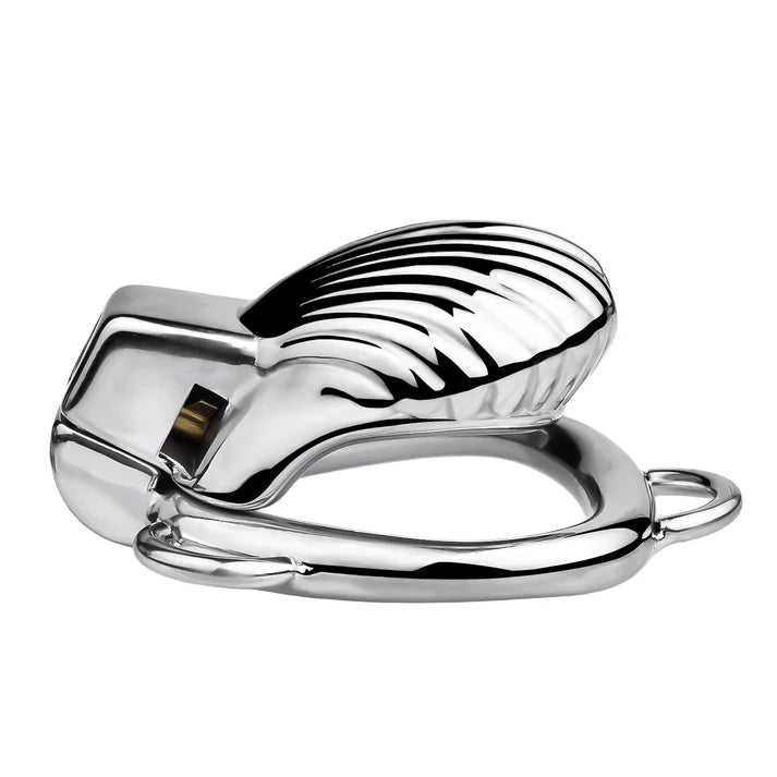 Small Gold Shell-Shaped Chastity Cage – Comfortable & Venus’ Shell Lock