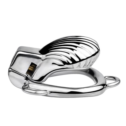 Small Gold Shell-Shaped Chastity Cage – Comfortable & Venus’ Shell Lock