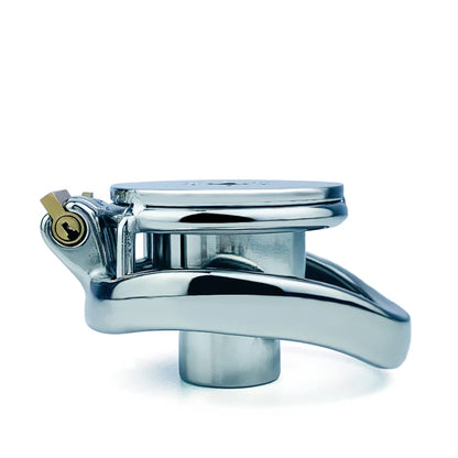 Inverted Double Cylinder Flat Chastity Cage