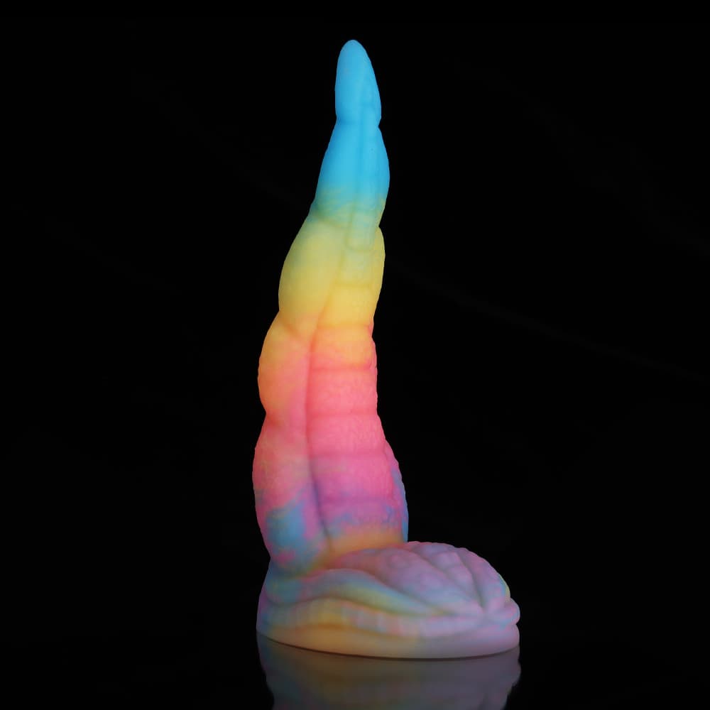 Octopus Tail Fantasy Dildo – Blue, Yellow & Purple