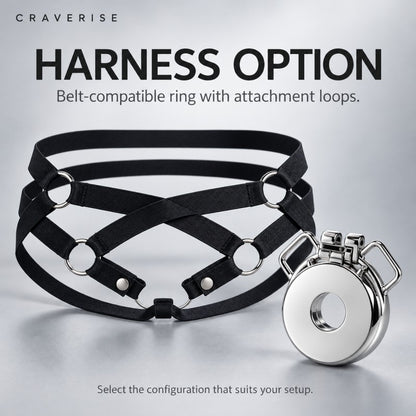 Stainless Steel Inverted Chastity Cage with Removable Insert