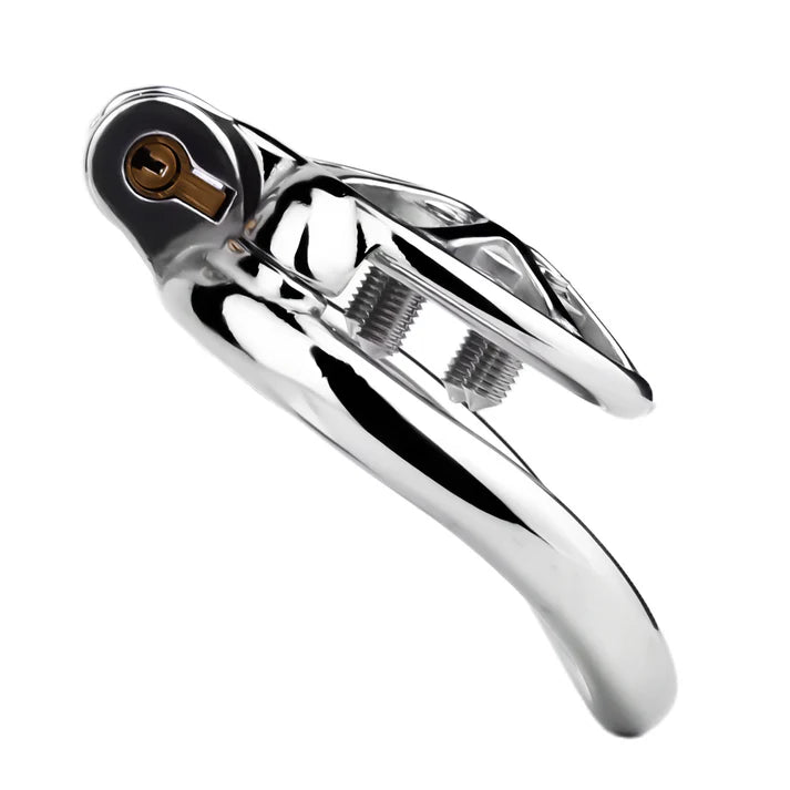 Stainless Steel Cock Torture Device with Removable Spikes | Adjustable Spiked Chastity Cage