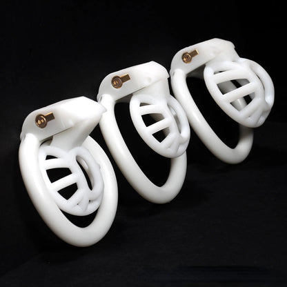 Inverted Mini Chastity Cage – Micro Male Chastity Cage | 3D Printed Resin | Shrink Training & Concealment | 3 Sizes + Hidden Lock