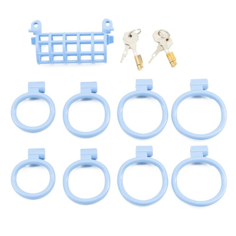 Jaula de castidad para pollos doble