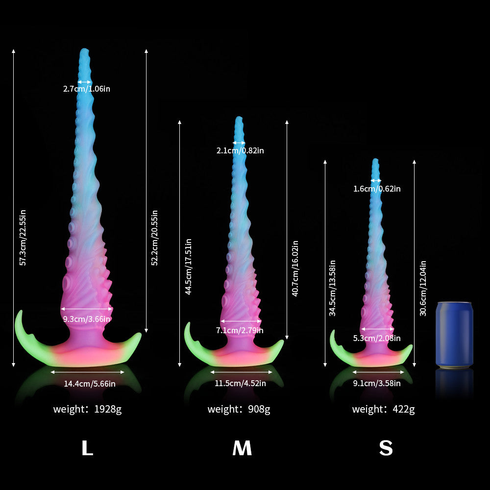 Sailing Octopus Tentacle Dildo – Multi-Color Blue, Pink, Purple