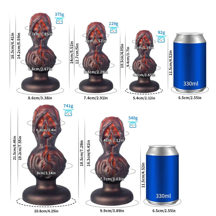 Skeleton Hand Crimson Butt Plug – Bone Grip Series Dark Fantasy Toy