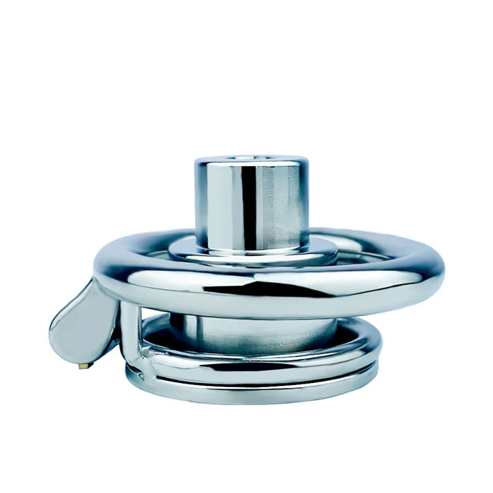 Inverted Double Cylinder Flat Chastity Cage