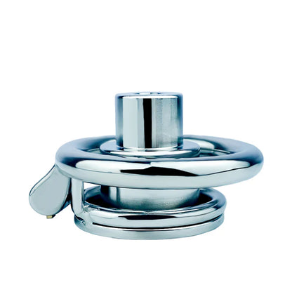 Inverted Double Cylinder Flat Chastity Cage