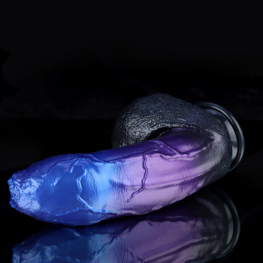 Naga Blue Purple Fantasy Dildo – Serpent-Inspired Silicone Toy for Targeted Stimulation