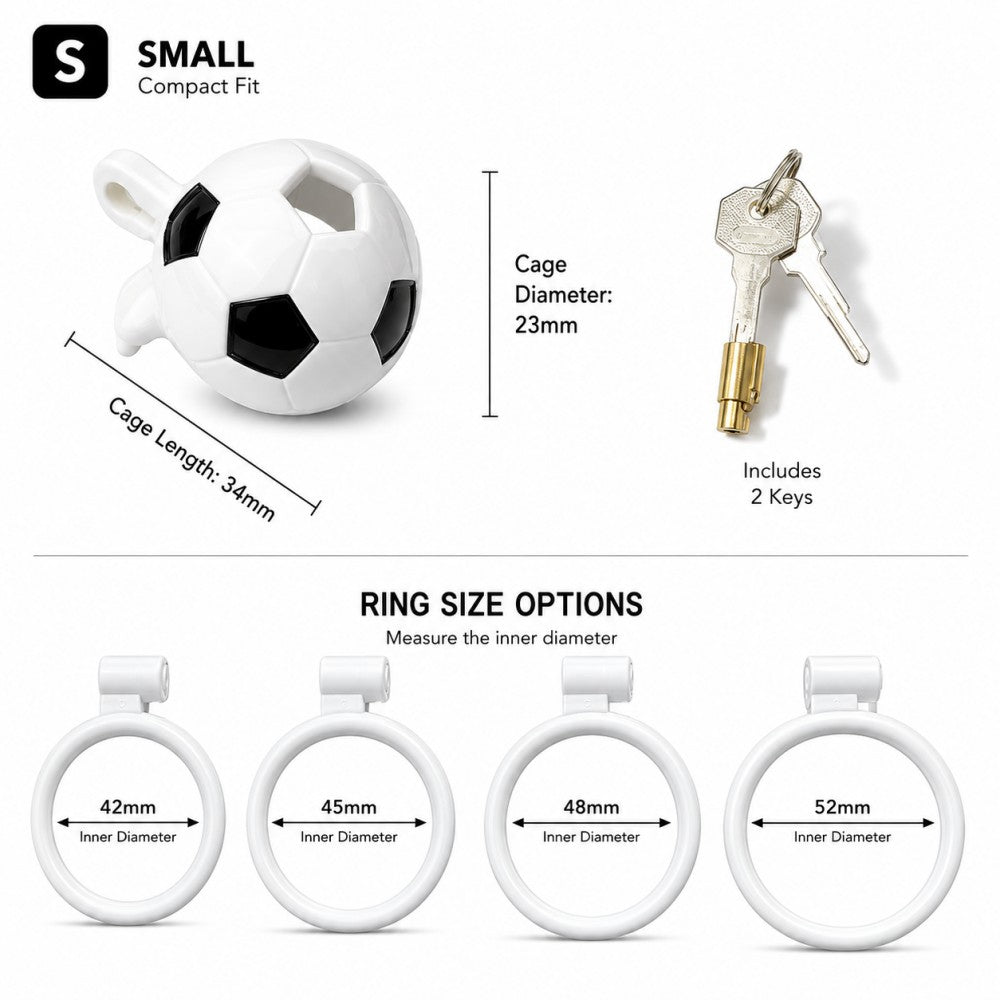 Soccer Ball Chastity Cage – World Cup Edition