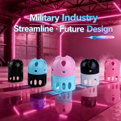 Ringless Male Chastity Cage – Coronal Sulcus Lock Design | Clasp-Free Chastity Cage