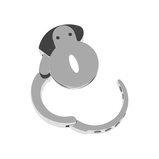 Chastity Cage with Integrated Flat Lock – Adjustable Fit (32mm–50mm)