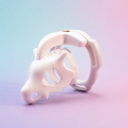 Dinosaur Fossil Skull Chastity Cage – Biomechanical Resin Design 🦴