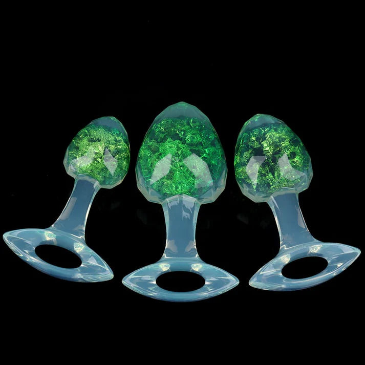 Tapones de mantequilla de cristal de diamante - 9 colores