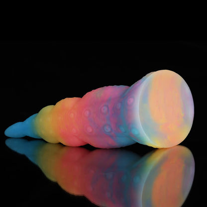 Octopus Tail Fantasy Dildo – Blue, Yellow & Purple