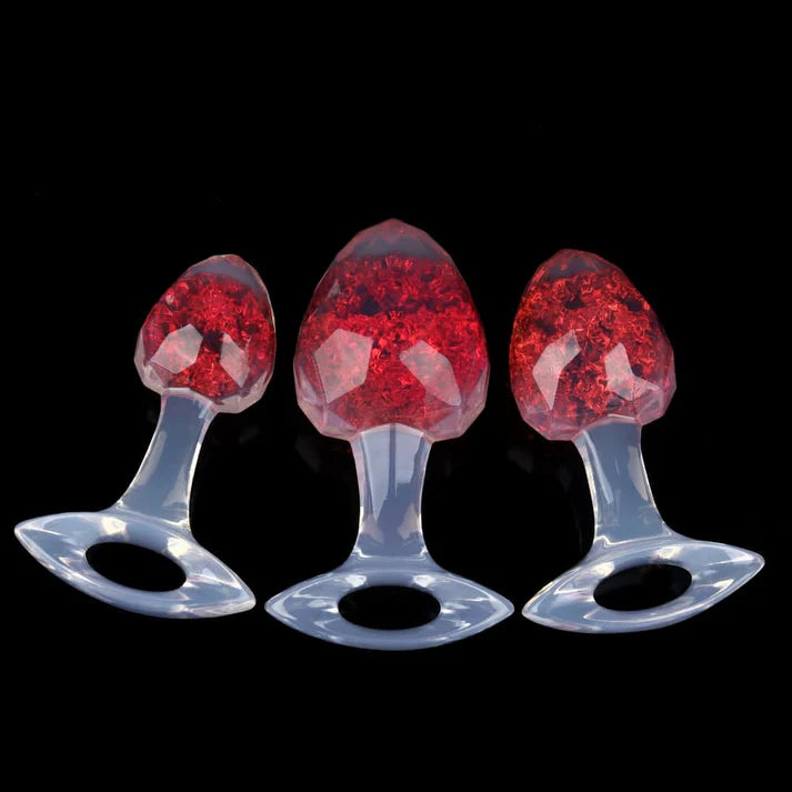 Tapones de mantequilla de cristal de diamante - 9 colores