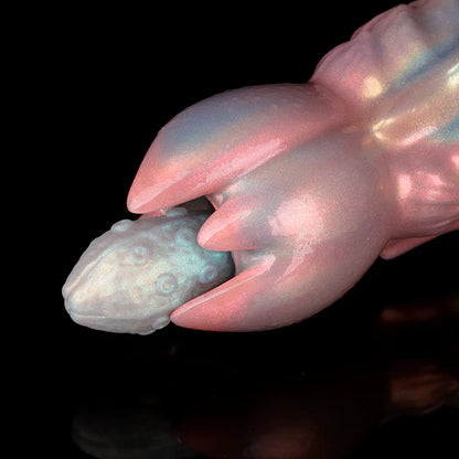 Edwiin Colorful Inflatable Ovipositor Dildo with 4 Eggs – Silicone Fantasy Egg Laying Toy