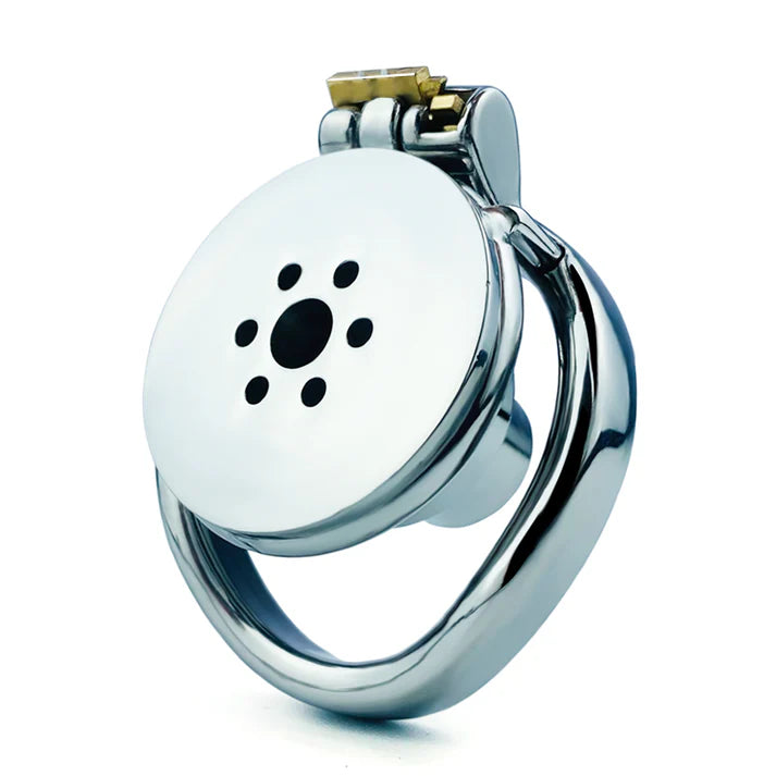 Inverted Double Cylinder Flat Chastity Cage