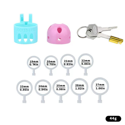 Ringless Male Chastity Cage – Coronal Sulcus Lock Design | Clasp-Free Chastity Cage