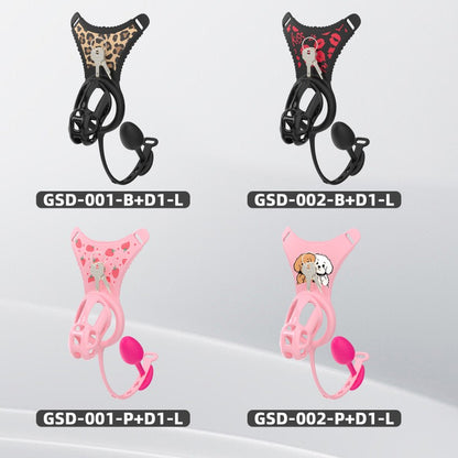 Upgraded Cobra Chastity Cage With Underwear & Plug – Complete Locked Set GSD Series