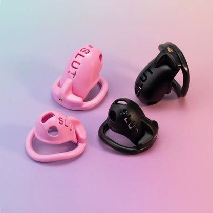 SLUT Compact Male Chastity Cage