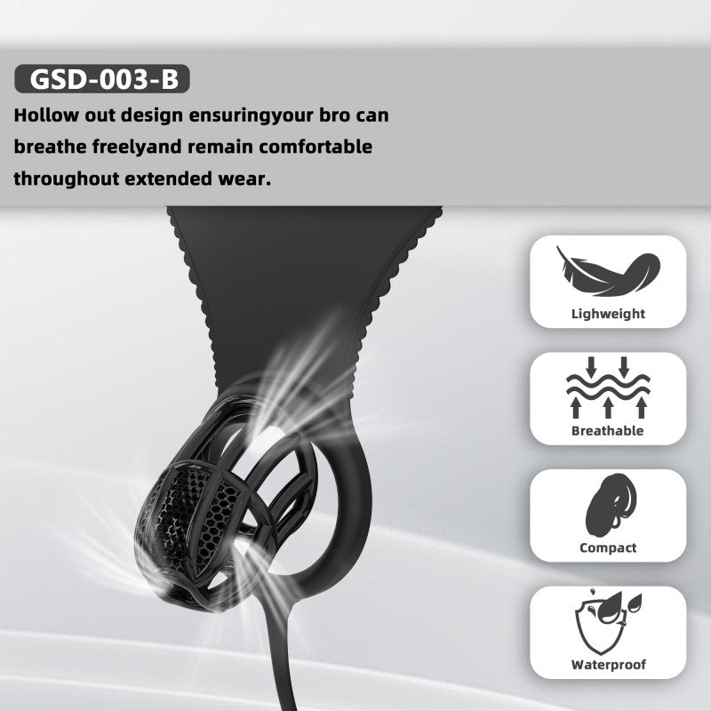 Modular Silicone Chastity Cage System | Remote-Controlled Vibration & Adjustable Fit GSD D4