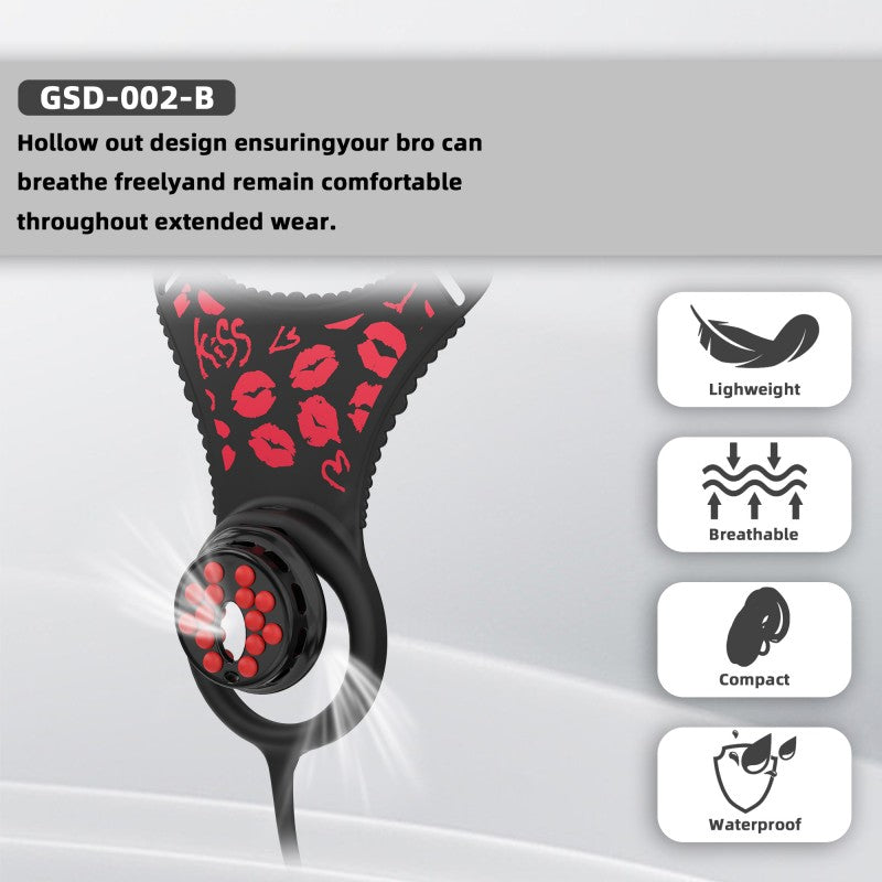 Flat Head Silicone Chastity Harness with Vibrating Plug & Remote Control