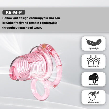 Transparent Flexible Chastity Cage with Stretchable Design
