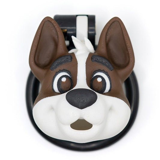 Dog Head Chastity Cage – 3D Printed Lock with Multiple Ring Sizes