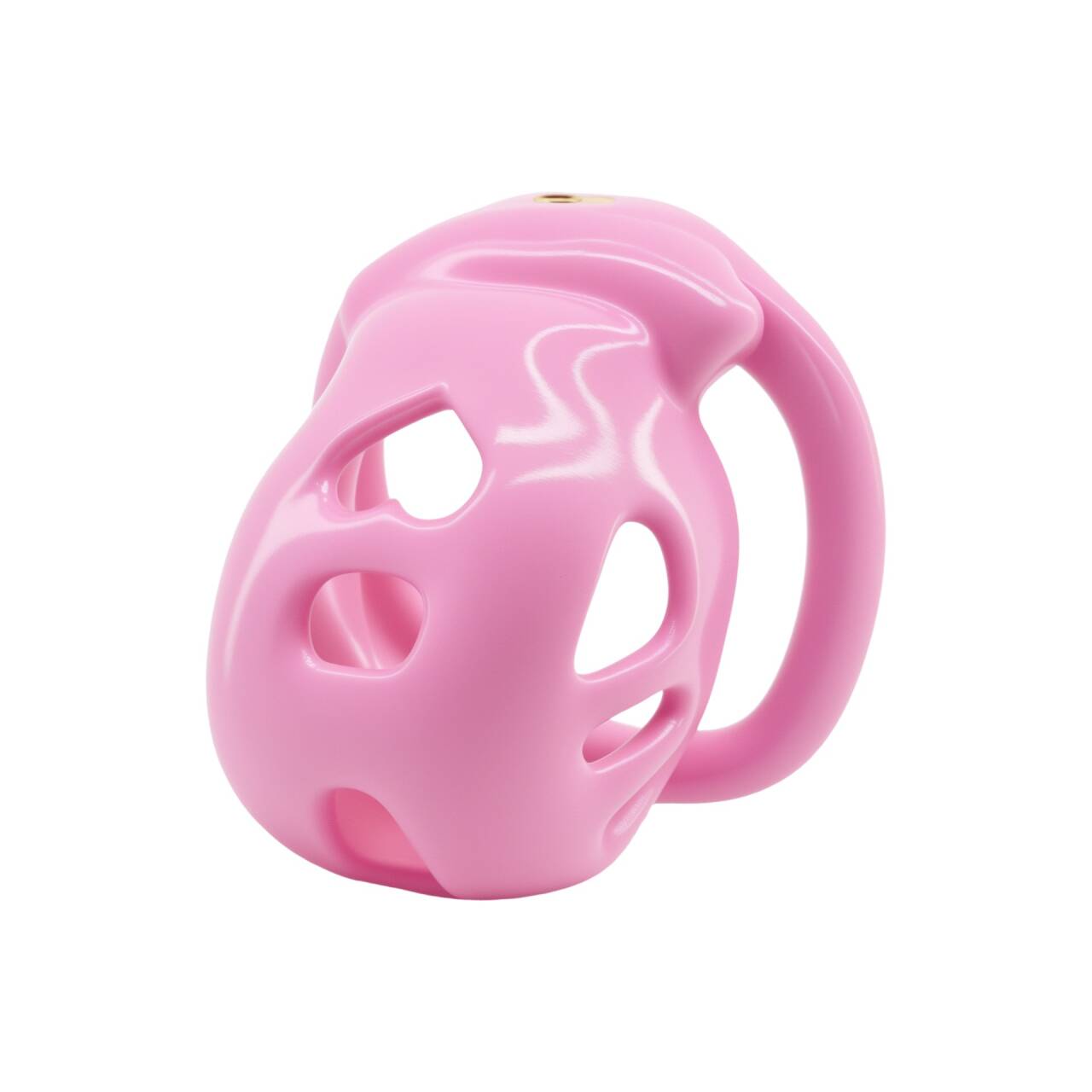 Heart-Detail Ventilated Chastity Cage | Lightweight Resin Control Device