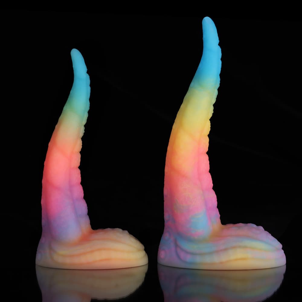 Octopus Tail Fantasy Dildo – Blue, Yellow & Purple