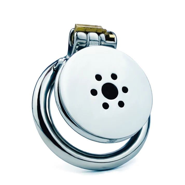 Inverted Double Cylinder Flat Chastity Cage