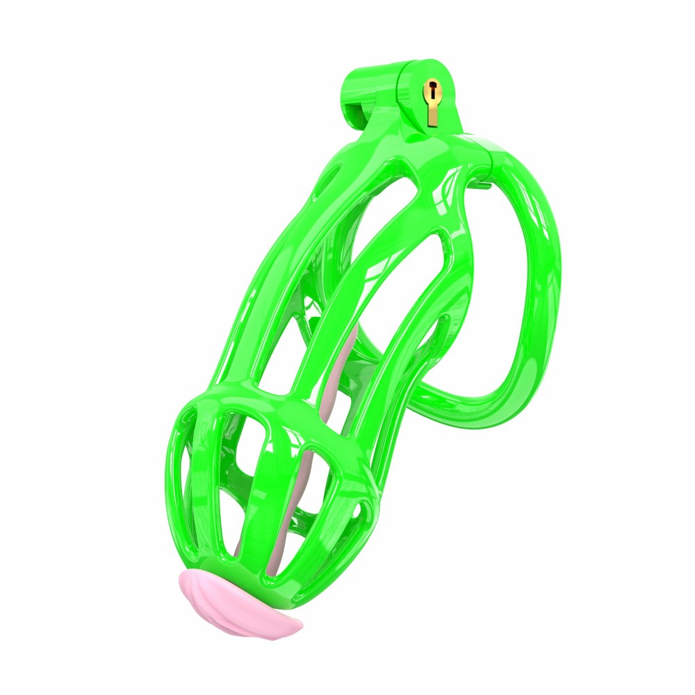 3D Printed Male Chastity Cage – Lightweight Penis Lock with 5 Rings for Erection Control & Bondage Fun