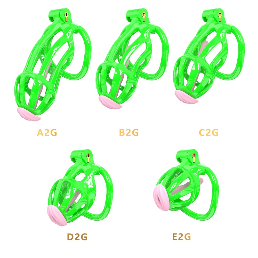 3D Printed Male Chastity Cage – Lightweight Penis Lock with 5 Rings for Erection Control & Bondage Fun