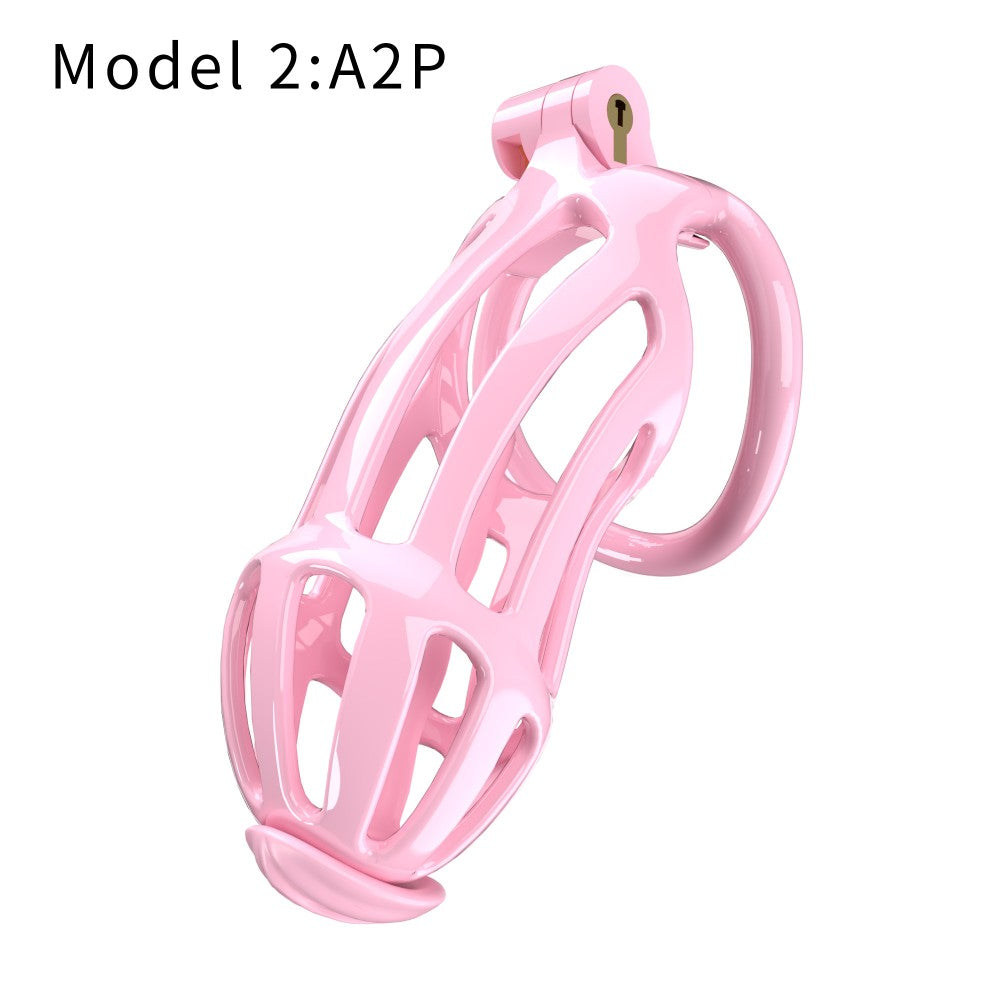 3D Printed Male Chastity Cage – Lightweight Penis Lock with 5 Rings for Erection Control & Bondage Fun