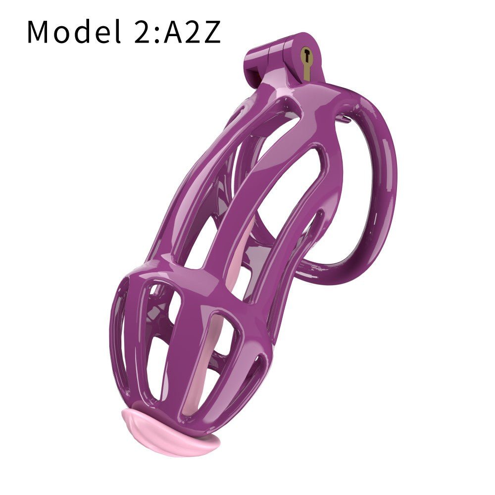 3D Printed Male Chastity Cage – Lightweight Penis Lock with 5 Rings for Erection Control & Bondage Fun