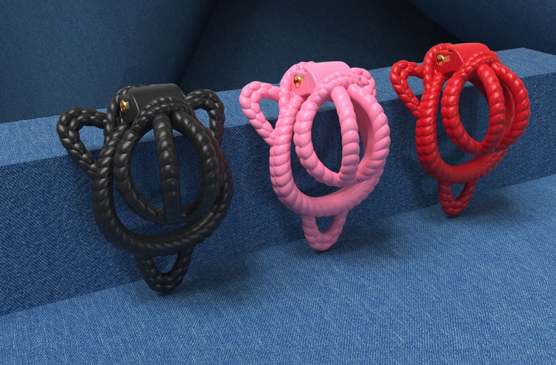 Rope Design Chastity Cage – Artistic Rope-Look Male Lock