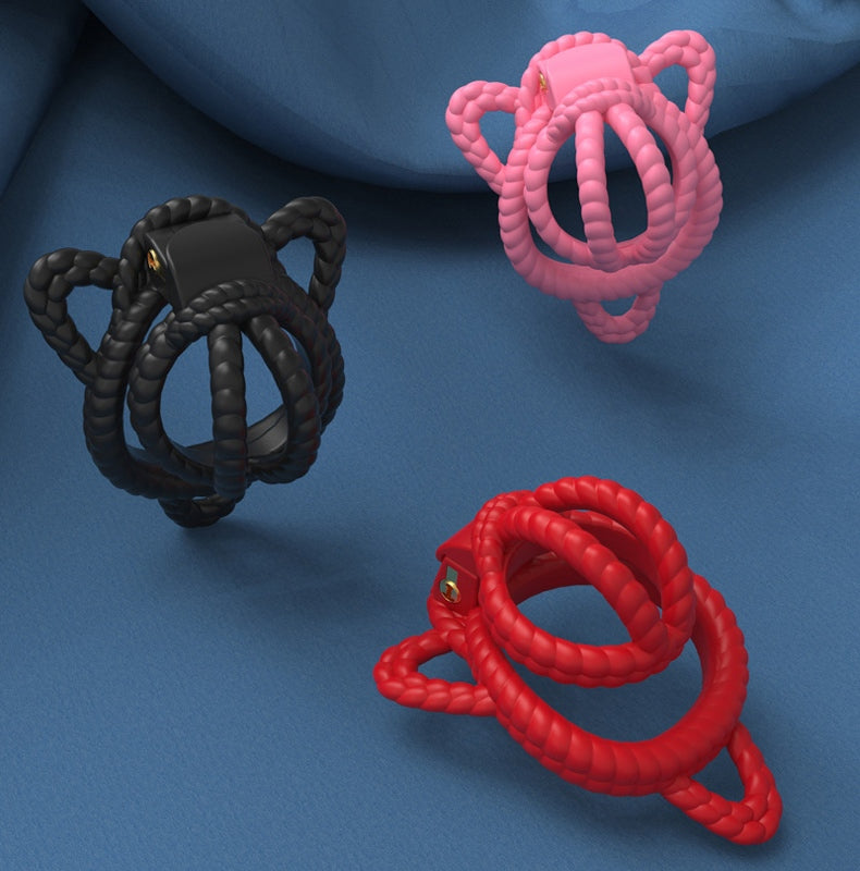 Rope Design Chastity Cage – Artistic Rope-Look Male Lock