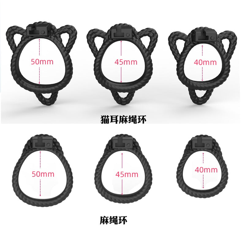 Rope Design Chastity Cage – Artistic Rope-Look Male Lock