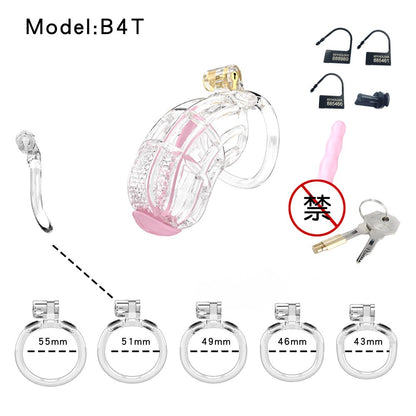 Honeycomb Obedient Chastity Cage – Lightweight Resin, 5 Ring Sizes & Built-in Lock