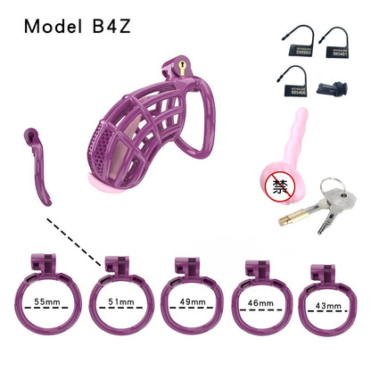 Honeycomb Obedient Chastity Cage – Lightweight Resin, 5 Ring Sizes & Built-in Lock