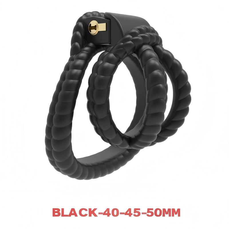 Rope Design Chastity Cage – Artistic Rope-Look Male Lock